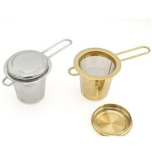 Coffee Tea Tools 304 Stainless Steel Teas Strainer Mini Infuser Home Vanilla Spice Filter Diffuser Kitchen Accessories Dro Dhgarden Dhxaz