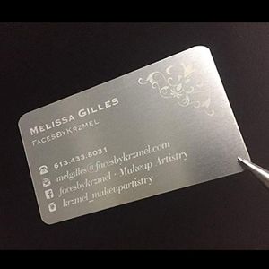 Business Card Files 50Pcs Blank Sublimation Metal Name Custom Printing s Kit 9 Colors Optional 230417