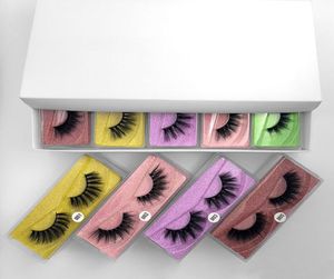 Whole Eyelashes Rapid Blossom Fast Lashes Colorful Box Natural 3D Synthetic Lash es Makeup Bulk Thick Faux6857549