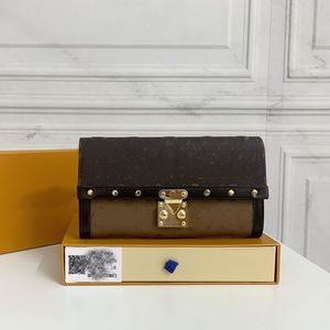 Portafogli torebki projektantka torebka torebka moda swobodny europejski i amerykański liter biznesowy oryginalne skórzane pieniądze portfele zachodnie portfele vintage