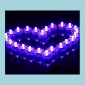 Decorazione del partito Candela sommergibile Sott'acqua Senza fiamma Led Tealights Impermeabile Candele elettroniche senza fumo Luci Birthd Dhrq9