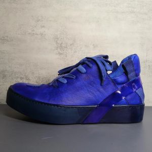 Männer Flache Schuhe Handgemachte Männliche Leder Schuhe 2024 Trendy Mode Turnschuhe D50