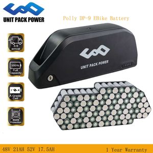 48 V 52 V Polly DP-9 EBIKE BATTER 36V 21AH Lithium Ion Bateries 52 V 17,5AH Downtube Bateria Pack dla silnika 18650 Komórki 1500 W 1000W