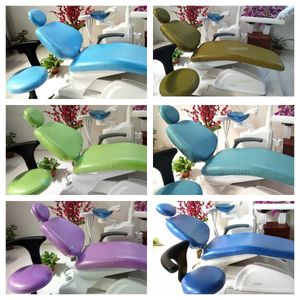 Чехлы на стулья, 1 комплект, утолщенные чехлы на стоматологические кресла из искусственной кожи, защитные рукава для стула стоматолога, эластичные водонепроницаемые * 4 цвета 231117
