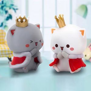 Blind Box Mitao Cat 3 Blind Box Cute Cat Mystery Box Figur Modell Ornament Barnfödelsedagspresent Toys 230418