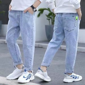 Jeans Jungen Kleidung Kinder Baby Slim Straight Jeans Classic Bottoms Kinder Denim Kleidung Lange Hosen Jungen Freizeithose 4-12 Jahre 230418