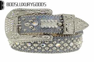 2022 Designer BeltSimon Belts for Men Women Shiny diamond belt The Trojan Red Jet AB cintura uomo boosluxurygoods9355331
