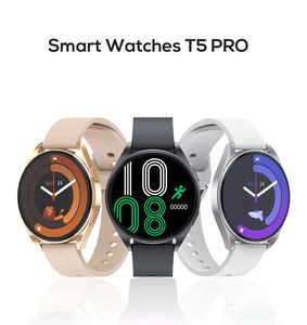 T5 Pro Smart Watch Watch Men Mensive Watches Happing Active Tracker معدل ضربات القلب سوار مراقبة ضغط الدم مع الشاحن اللاسلكي Biamond Band