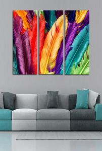 Inramad 3 Panel Modern Abstract Canvas Oil Målning Set 100 Handpanted Home Living Room Decor Bilder Väggkonst AM1988402843