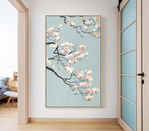 Gemälde Chinesische Original-Blumen-Leinwand-Malerei Poster und Druck Traditionelles Dekor Wandkunst Bilder für Wohnzimmer Schlafzimmer A8684052