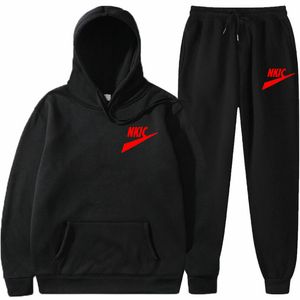 New Casual Mens Tracksuits Spring Men's Sportswear Sets Hoodies Sweatpants Male Streetwear 2 Piece Set Plus Size