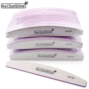 Nail Files High Quality 50pcsLot Gray Art Sanding 100180240 File Polish Buffing Boat Lime a Ongle Professional Manicure 230417