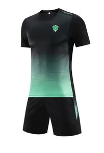 Saint-Etienne Erkeklerin Takipleri olarak Yaz Boş Zaman Kısa Kollu Takım Spor Eğitim Takım Açık Boş Zaman Jogging T-Shirt Leisure Sport Kısa Kollu Gömlek