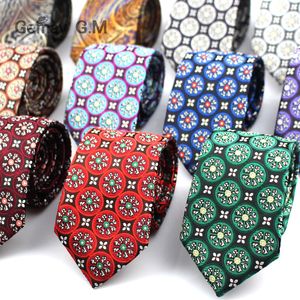 Gravatas de pescoço para homens Marca gravatas Mens Azul Vermelho 7 cm de largura Ternos de casamento Poliéster Seda Gravata Business Corbatas Tie 230418