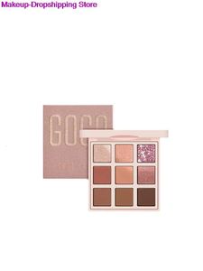 Cień oka gogo Tales Christmas Chocolate Mini 9 Kolor Glitter Shadow Paleta Profesjonalna taca proszkowa 231117