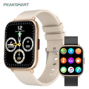 PeakSmart Sport Smart Watch Blood Pressure Fitness Tracker Wireless för män och kvinna 1.85 -tums Svarsamtal