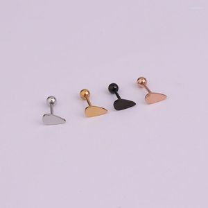 Ohrstecker Einfach Niedlich Vintage Kleine Edelstahl Wassertropfen Form Ohrknorpel Ohrring Trendy Punk Gold Farbe Manschette Schmuck