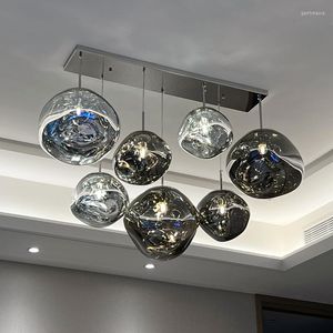 Lampadiers Nordic Lava Modern Pvc Light Light Lampada Kitchen Hanging Lights Decor -Soggiorno Decorazioni per il soffitto Lampada Lampada Lampa