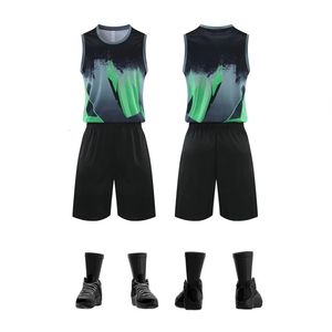 Açık T-Shirts Erkekler Gerileme Basketbol Forması Setleri Boş Kolej Takımı Basketbol Takip Kıyafetleri Yetişkin Spor Koşu Eğitim Takım Üniformaları 231117
