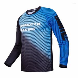 Giacche da corsa DH Downhill Jersey Quick Drying Speed Surrender Abbigliamento da equitazione MTB Offroad Motocross Maglie manica lunga