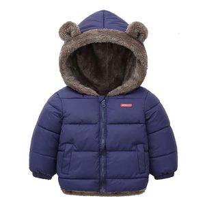 Down Coat Winter Thicken Kids Jackets For Girls Coats Boys Plus Cashmere Toddler Hooded Outerwear Infant Children Clothes 231117