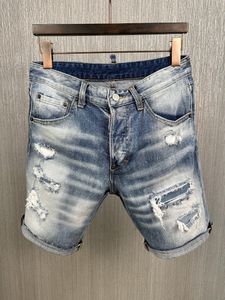 Designer Classic Fashion Man Shorts Jeans Hip Hop Rock Moto Mens Casual Design Ripped Jeans Ejressed Skinny Denim Biker D13