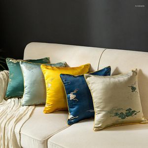 Poduszka Luksusowa chińska wysoka precyzja Jacquard Pillowcase haftowe okładki 45 x 45 cm wystrój do łóżka do salonu