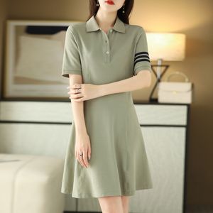 Casual Dresses Women's Yellow Plaid Cotton Floral Printed Office Formal Plus Large Size Spring Summer Sexy Femme Polo Collar