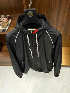 23SS Designer Men Jacket Stand Complar Pure Cotton Casual Sweater Fashion Hoodie Stripe Spring Summer Style