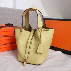 High-Fashion-Designer mit Schloss Eimertaschen reine Farbe Schnalle Umhängetaschen Luxus-Designer-Handtaschen Mode-Stil Schultertasche Kupplungstaschen Hobo-Geldbörsen Brieftasche