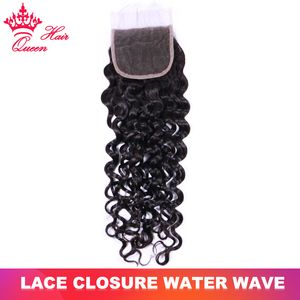 Top Lace Closure Water Wave Virgin Human Raw Hair Extensions Hairline with Baby Hair 14 to 22 inch Free Shipping Queen Hair Products