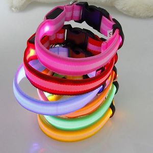 Dog Collars Leashes LED Collar Glow Light Pet for Small Medium and Large Safety Necklace 231117