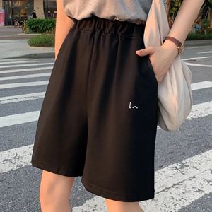 Kvinnor S Shorts Summer Women Five Point Pants Sweet Casual Harajuku Cotton Sport Lose Thin Wide Ben Mönster Printing Elastic Girls 230417