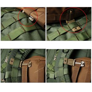 5 Pcs lot 30mm Molle Webbing Strap Tactical Backpack Bag Connecting Buckle Clip Carabiner Clasp EDC Camping HikingOutdoor Tools Sports Entertainment