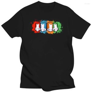 Men T Hirts Castle Castle Crashers Black Navy Shirt Design S-5XL