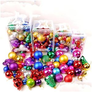 Juldekorationer prydnadsfestival bollträd Happy Day Decorating Balls Green Trees Pendant MTI Package Decoration 24JC4 FF DRO DHHV7