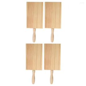 Ferramentas de panificação 4pcs placa de madeira que serve acessórios de gnocchi