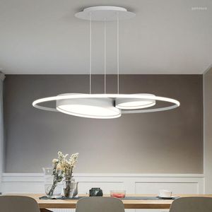 Ljuskronor ljuskrona modern enkel nordik för matsal köksbord ljus vit minimalism bar hängande lampa hem inomhus pendelljus