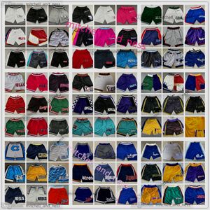 Bara don basketball shorts kort sömnad s-xxxl fickbyxor stora ansiktet retro autentisk dragkedja svettpant pantalones cortos baloncesto throwback