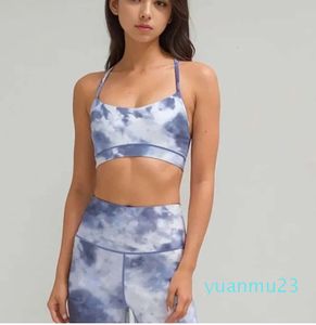 Lu Lu Align Yoga Lemon Wearable In All Seasons Women's Tie Dye Set High midje tights och Y-formad Bra fitness jogging modesportkläder jogger