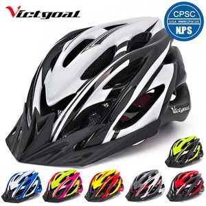 Cycling Helmets VICTGOAL Bicycle Helmet Light Cycling Helmet Sun Visor Led Backlight Safety MTB Mountain Road Bike Helmets Integrally Molded P230419