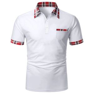 Men's T-Shirts Summer Casual Man Short-Sleeved Polo Shirt Lapel Minimalist Fashion Shirt Men Clothing Office Top 230419