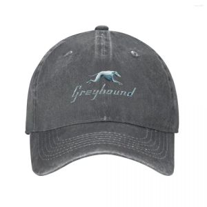 Berets Greyhound Blue Bus Logo Baseball Caps Denim Stoff Hüte Outdoor Verstellbare Casquette Sport Cowboy Hut Für Unisex