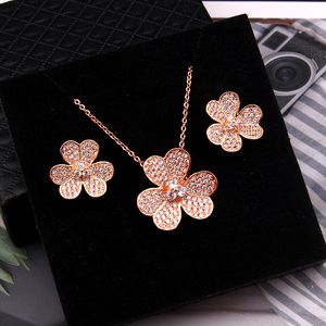 flower silver gold initial diamond cross pendant set necklace layered necklaces for women trendy designer fashion solid jewelry Party Wedding gifts Birthday