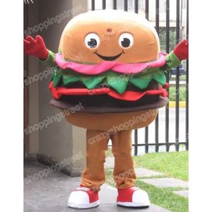 Christmas Burger Mascot Costume High quality Cartoon Character Outfits Halloween Carnival Dress Suits Adult Size Birthday Party Outdoor Outfit