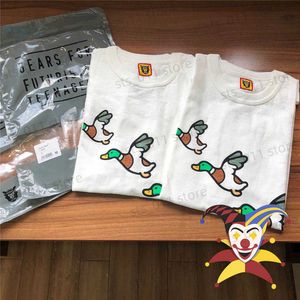 Herren T-Shirts Menschengemachtes T-Shirt Kurzarm Herren Damen Harajuku Opening Limited To Three Ducks Tee Tops T230419