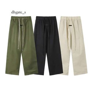 dhgate basicsweatpants Thick Designer Uomo Donna ESS Tech Pantaloncini di lana Pantaloni lunghi Tuta da uomo Gamba larga Tuta Casual Piedi con filo Pantaloni stile techno