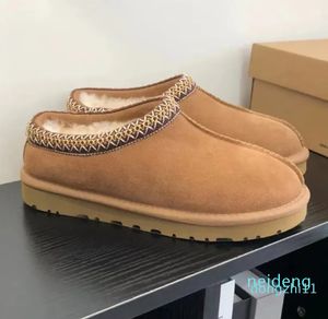 Tasman Chinelos Austrália Designer Botas Luxo Tazz Slipper Homens Mulheres Neve Mini Tornozelo Curto Moda Maré Marrom Cinza Preto