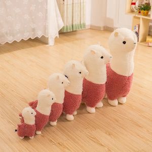 söt alpaca mjuka plysch leksaker 28 cm lama arpakasso fylld djur kast kudde kawaii söt för barn julklapp 6 färger