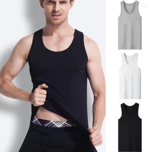 Herren Tanktops Herren Unterwäsche Top Herren Hochwertiges Bodybuilding Singlet Ärmellos Slim Fit Weste Einfarbiges Unterhemd